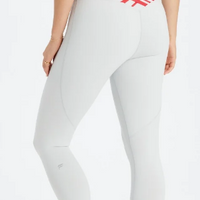 Leggings Gris Cruzado Rojo