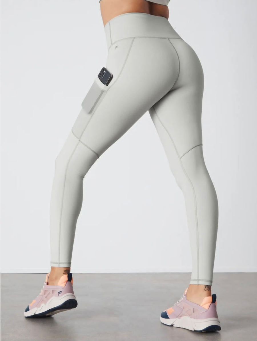 Leggings Gris con Bolsillos