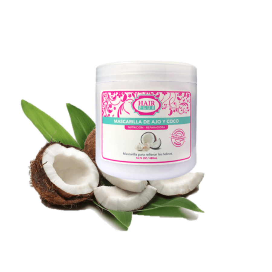 Mascarilla de Ajo y Coco, 16oz